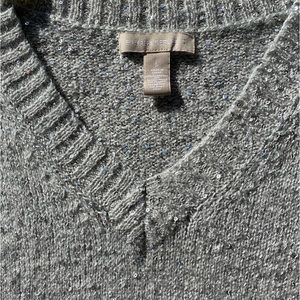 Banana Republic Sequin Sweater, Small, Gray